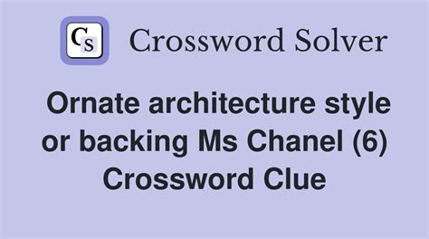 Ms. Chanel Crossword Clue 